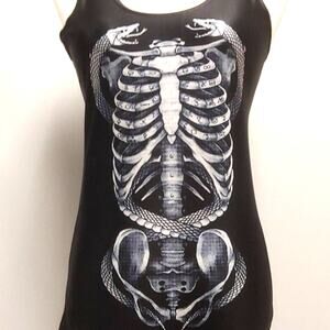 Skeleton, Bones & Snakes NEW Small Tank Top